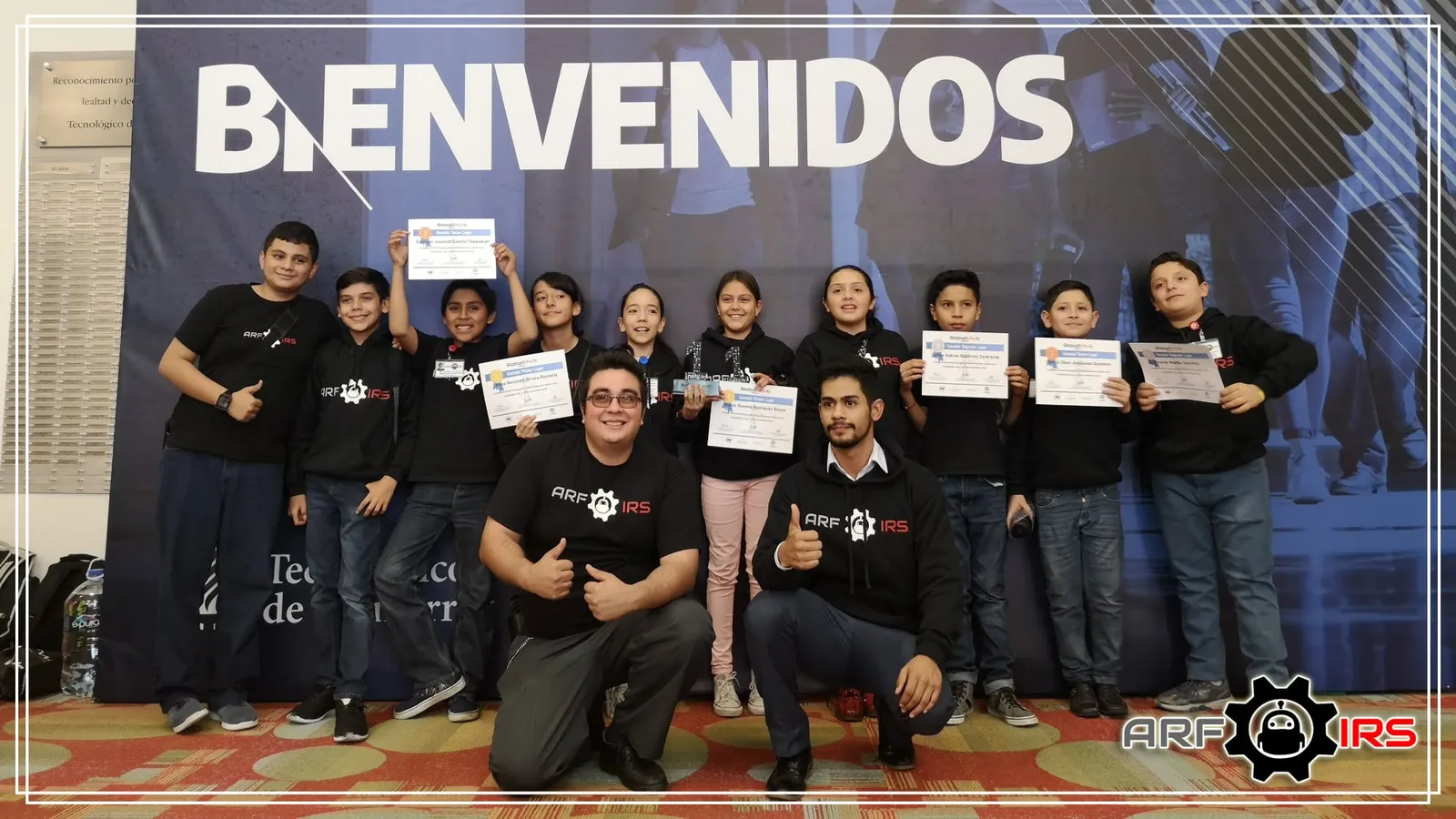 Equipo de ARF Technology, origen de Innademy, con reconocimientos de RoboRAVE Jalisco 2019